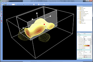 Isosurface, crop tool, and color-filled contours